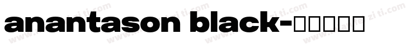 anantason black字体转换